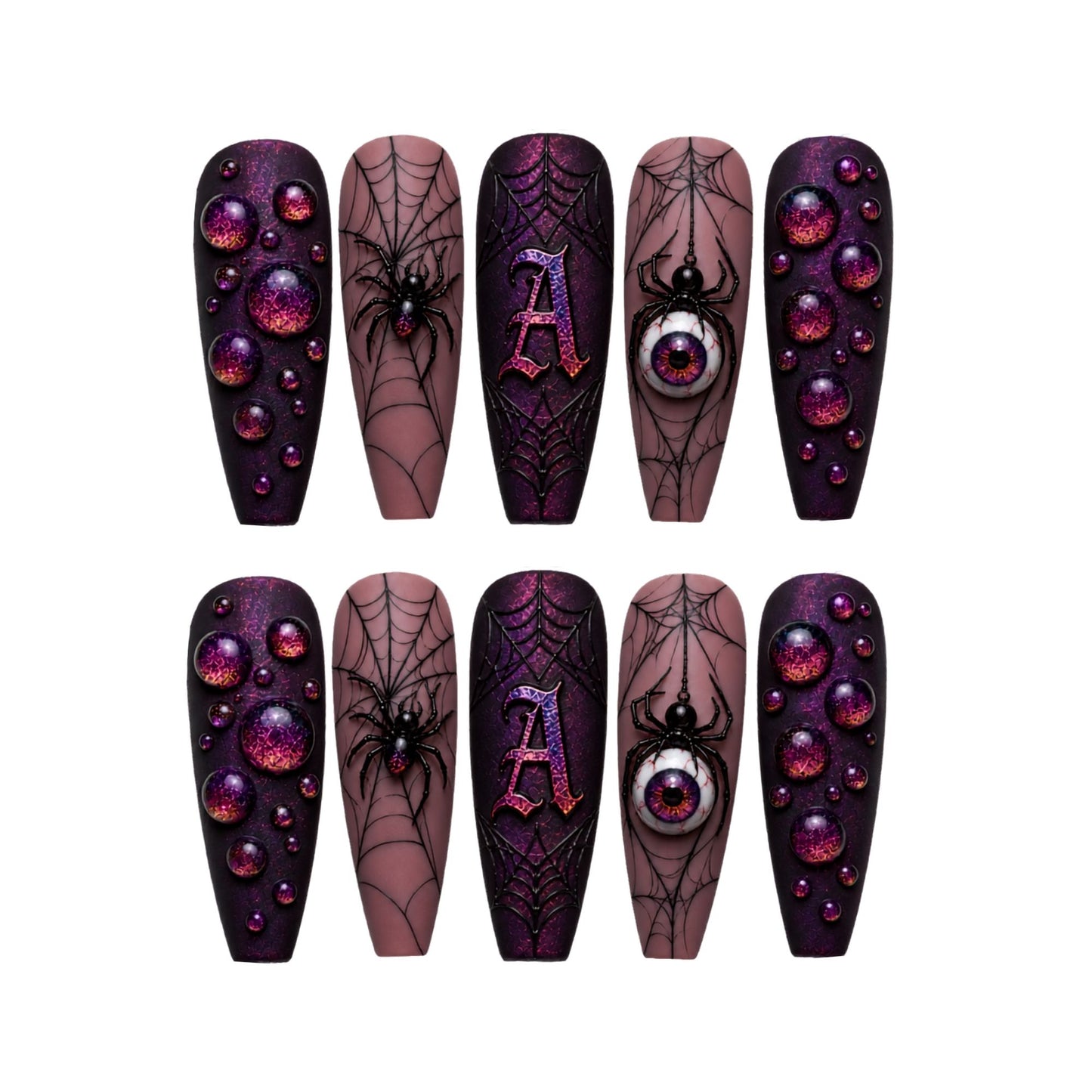 Spider Halloween - Personalized Press-On Nails