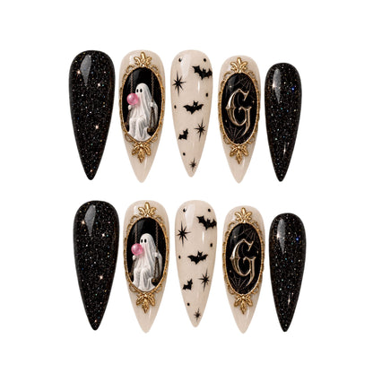 Ghost Balloons - Personalized Press-On Nails