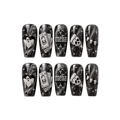 Ghost Halloween - Personalized Press-On Nails