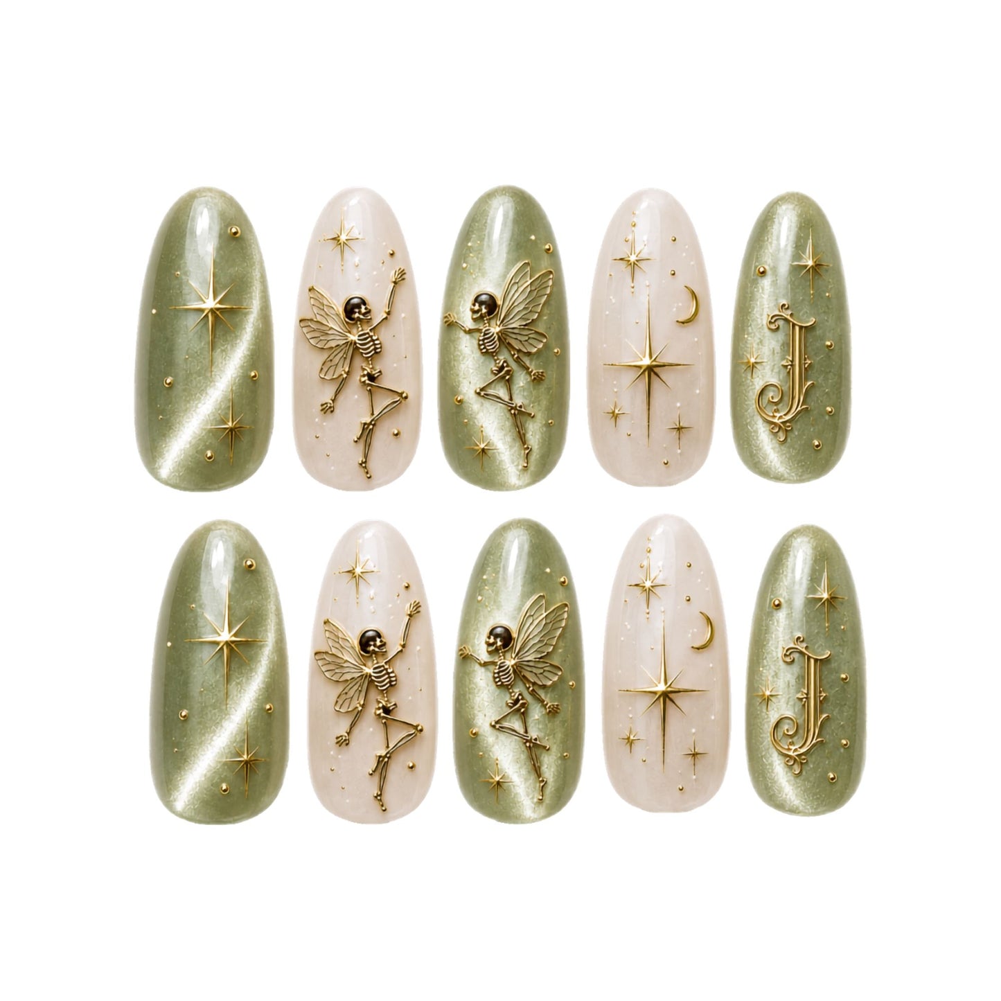 Fairy Skeleton - Personalized Press-On Nails
