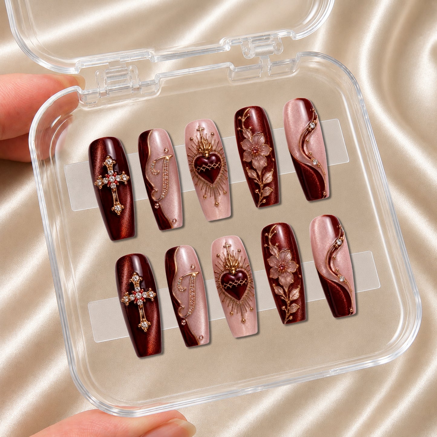 Sacred Heart - Personalized Press-On Nails