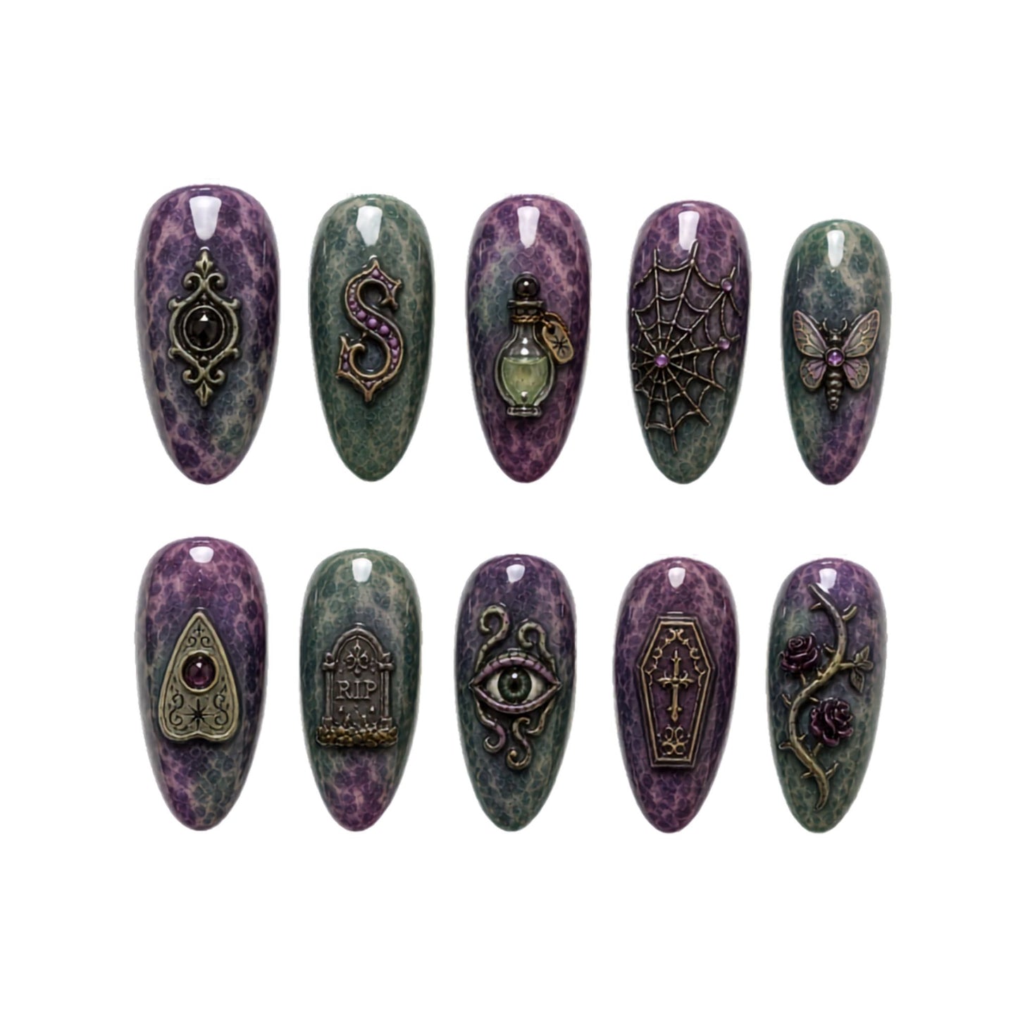 Scary Halloween - Personalized Press-On Nails