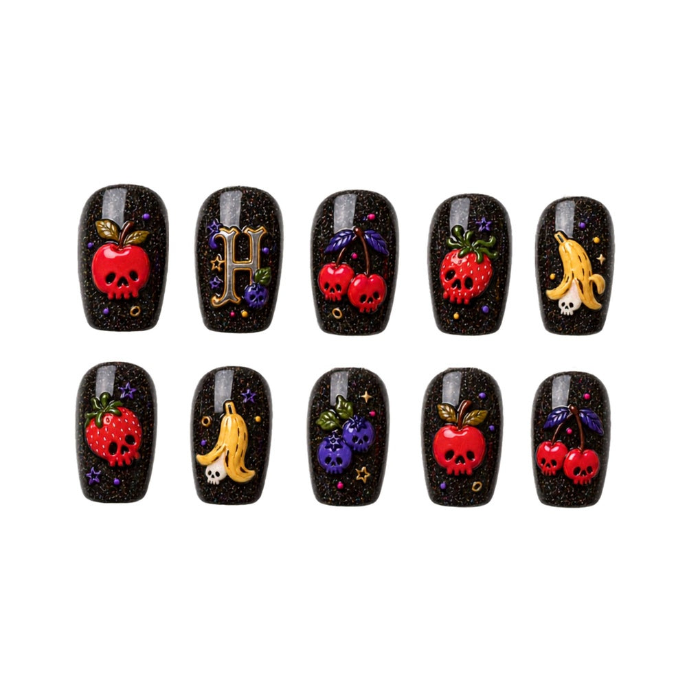 Creepy Fruits - Personalized Press-On Nails