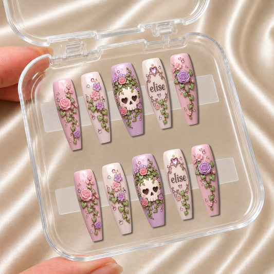 Skull Garden - Personalized Press-On Nails