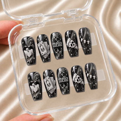Ghost Halloween - Personalized Press-On Nails