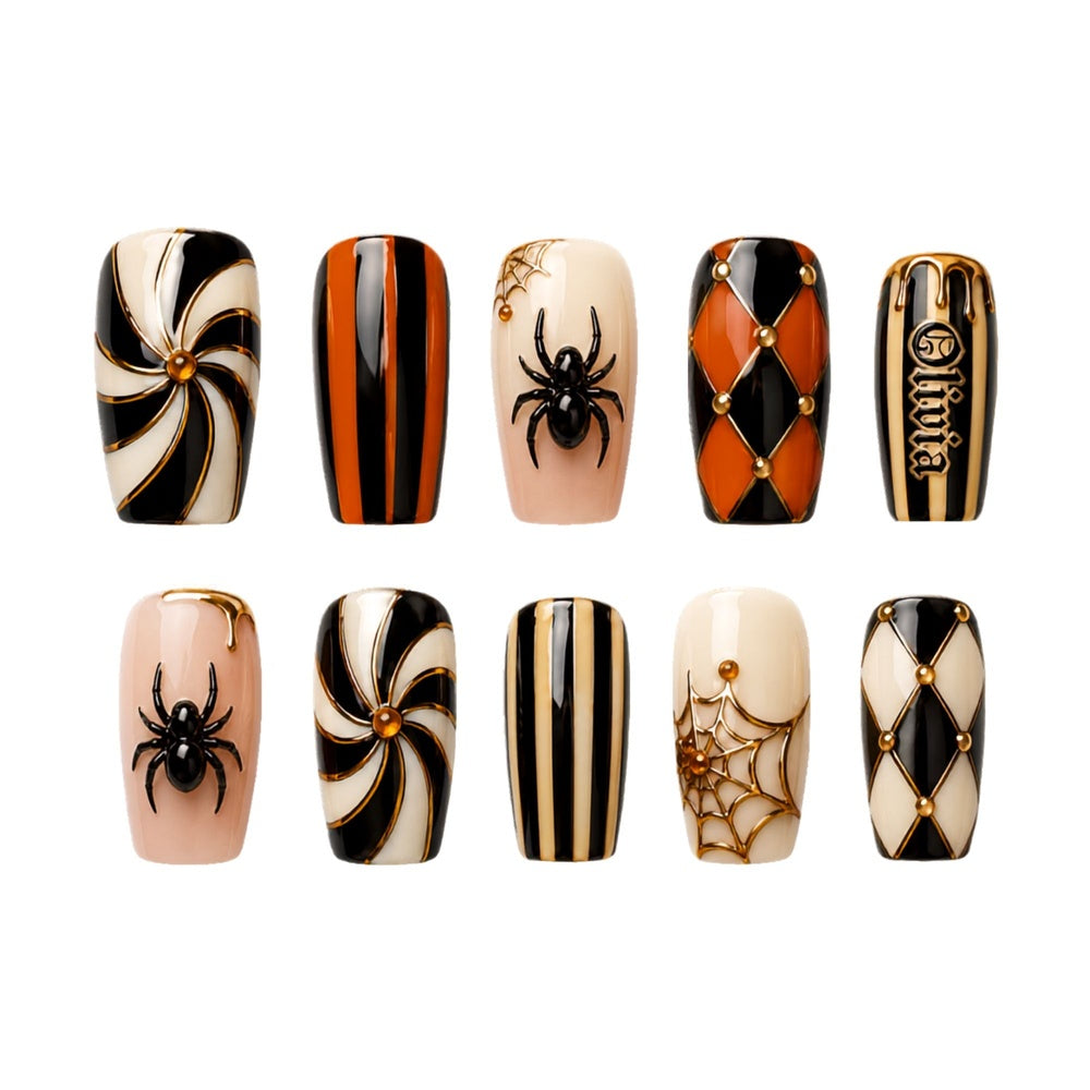 Goth Halloween - Personalized Press-On Nails