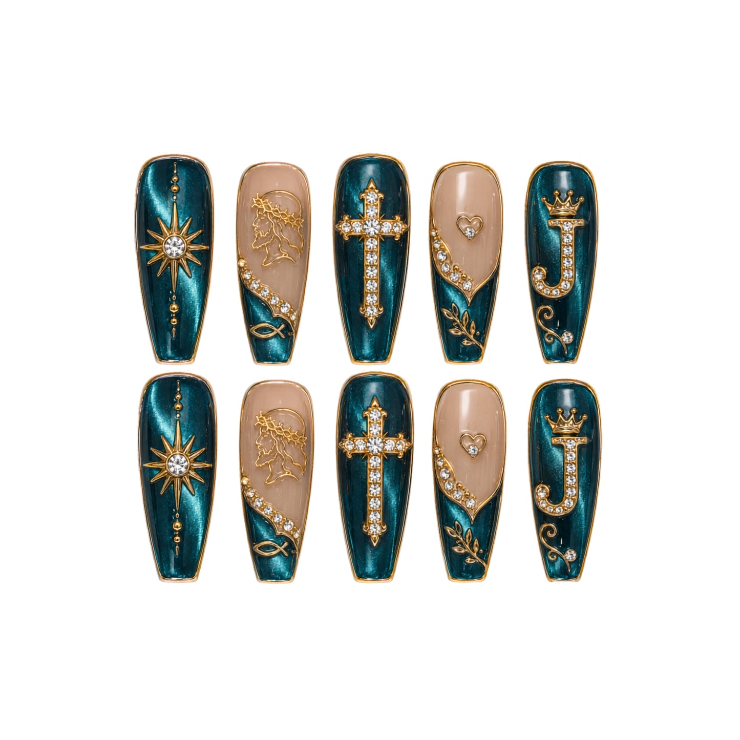 Faith Blessed - Personalized Press-On Nails