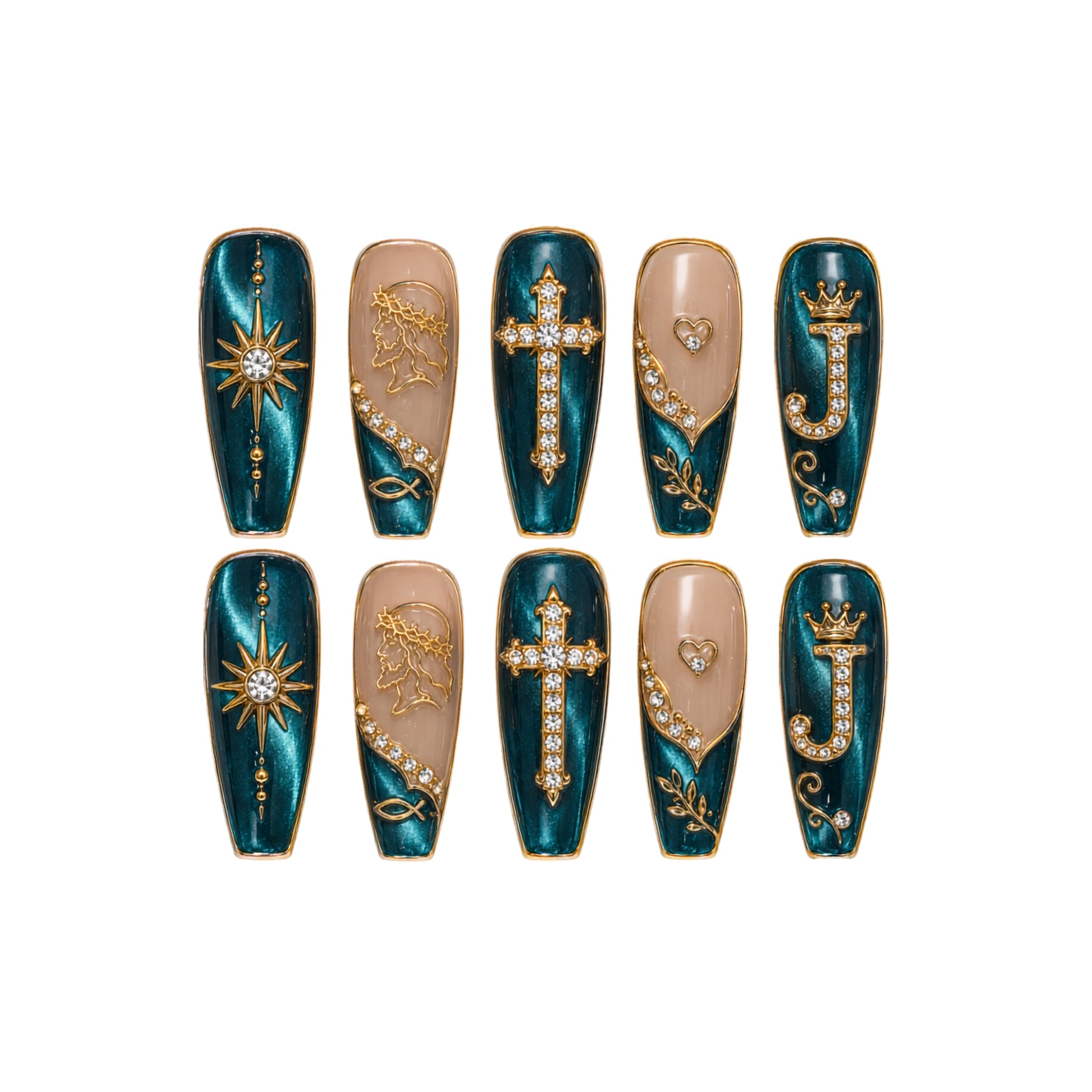 Faith Blessed - Personalized Press-On Nails