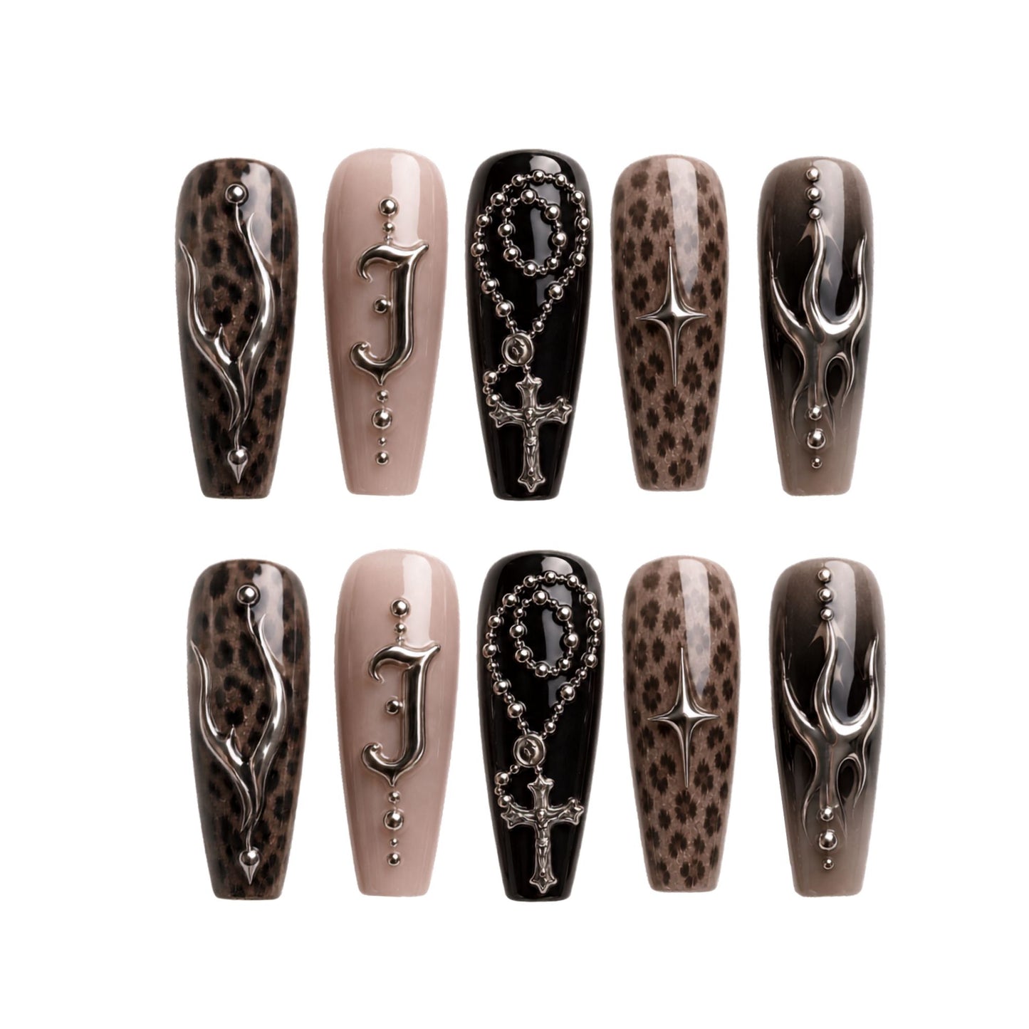 Rosary - Personalized Press-On Nails