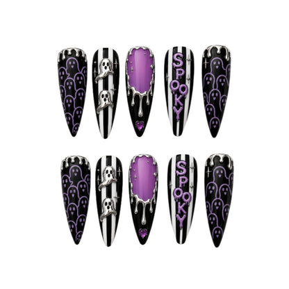 Ghost Spooky - Personalized Press-On Nails