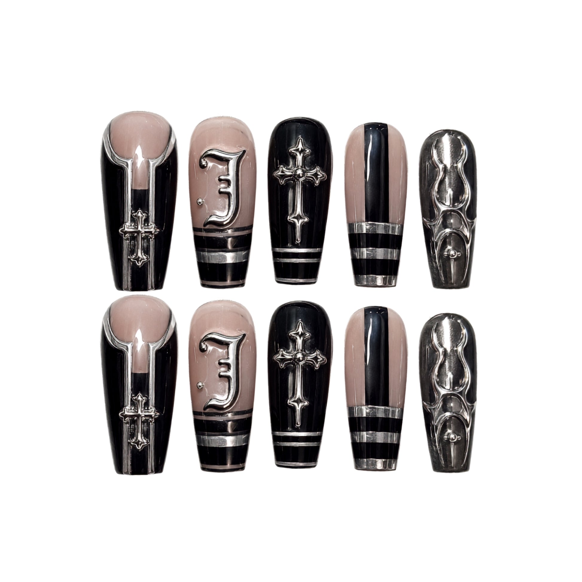 Gothic Christian Faith - Personalized Press-On Nails