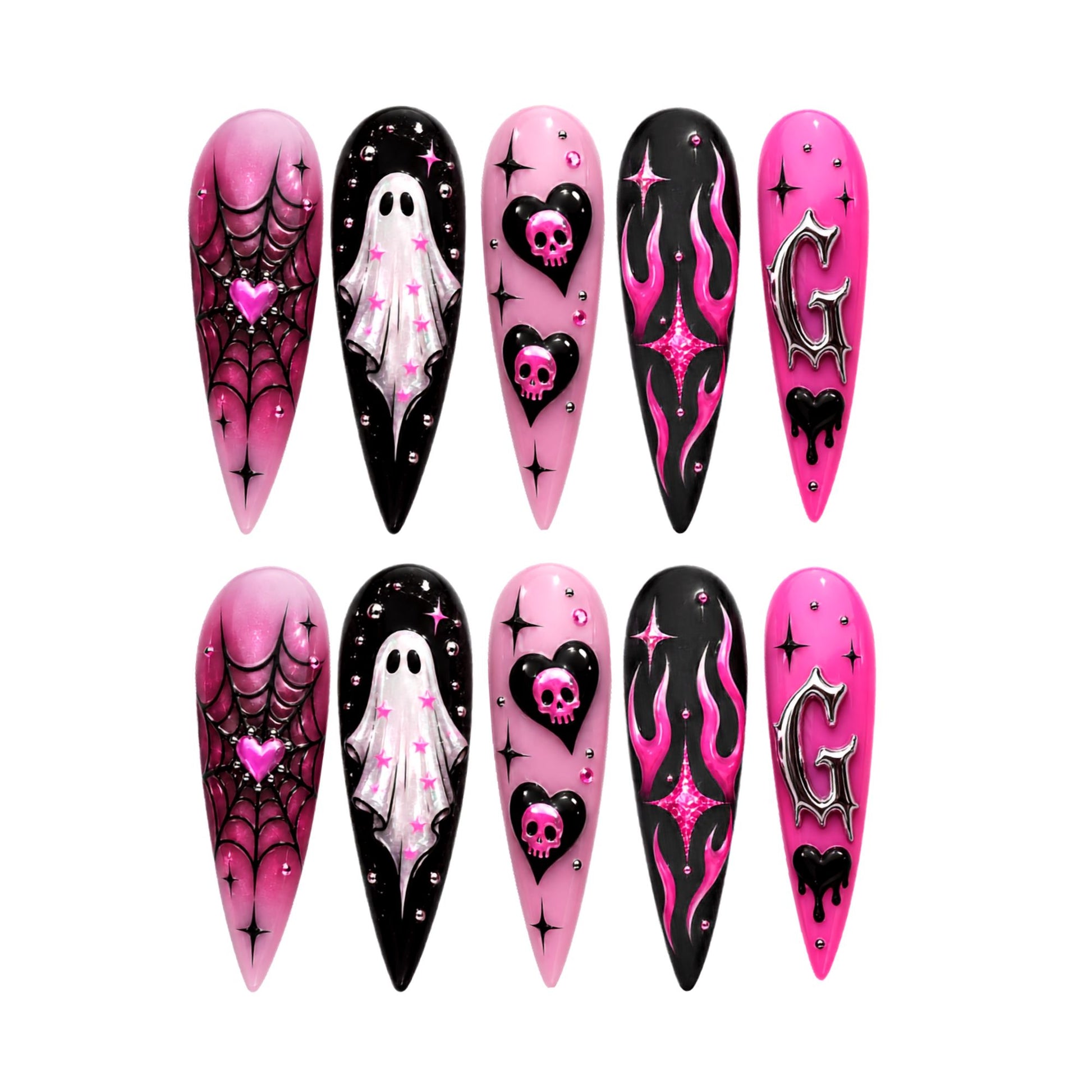 Spooky Y2K - Personalized Press-On Nails