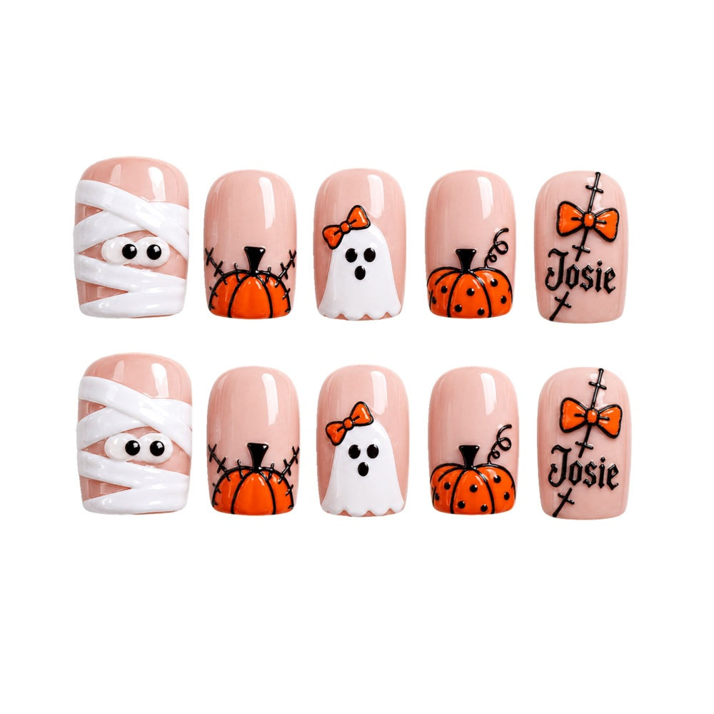 Pumpkin Halloween - Personalized Press-On Nails