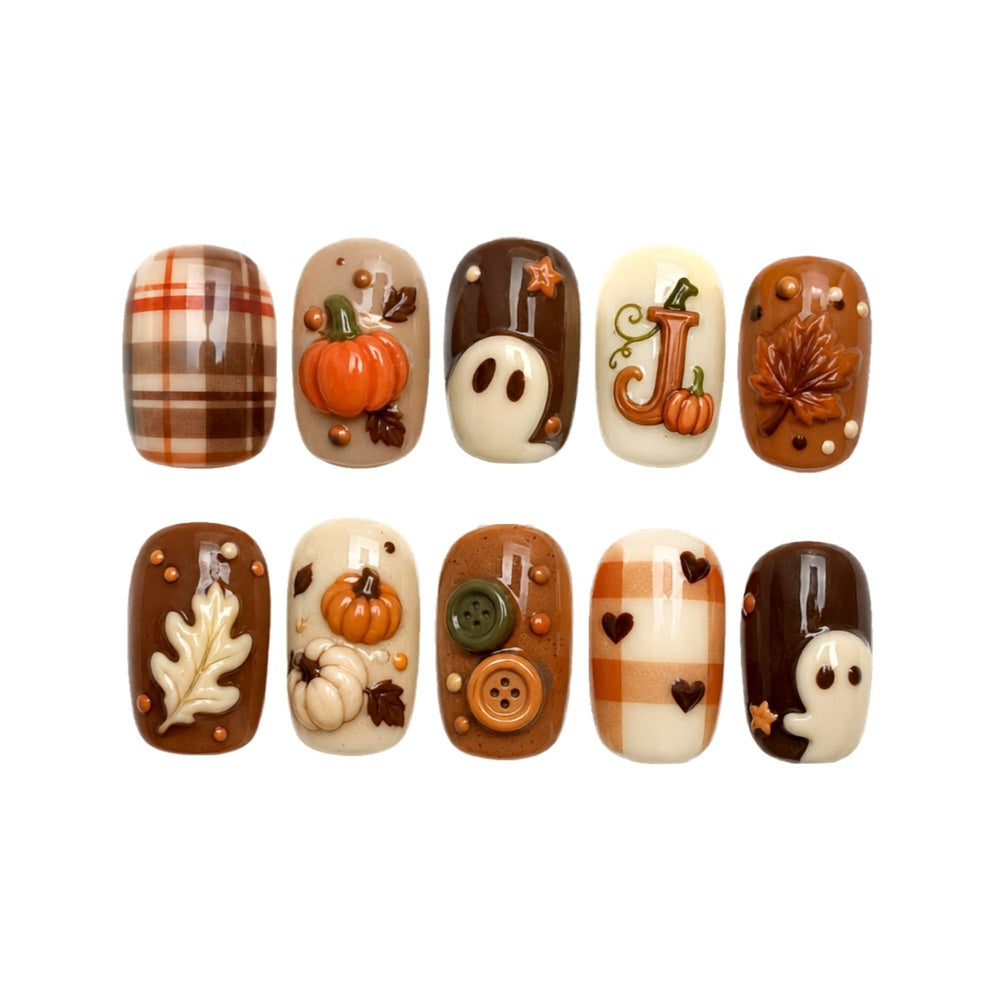 Cozy Autumn - Personalized Press-On Nails