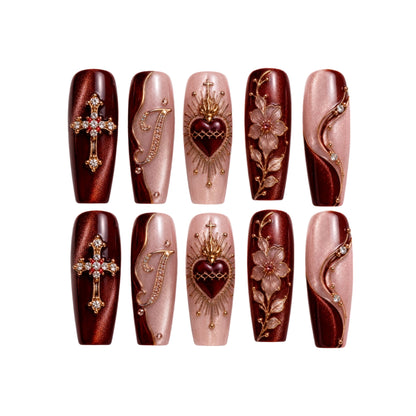 Sacred Heart - Personalized Press-On Nails