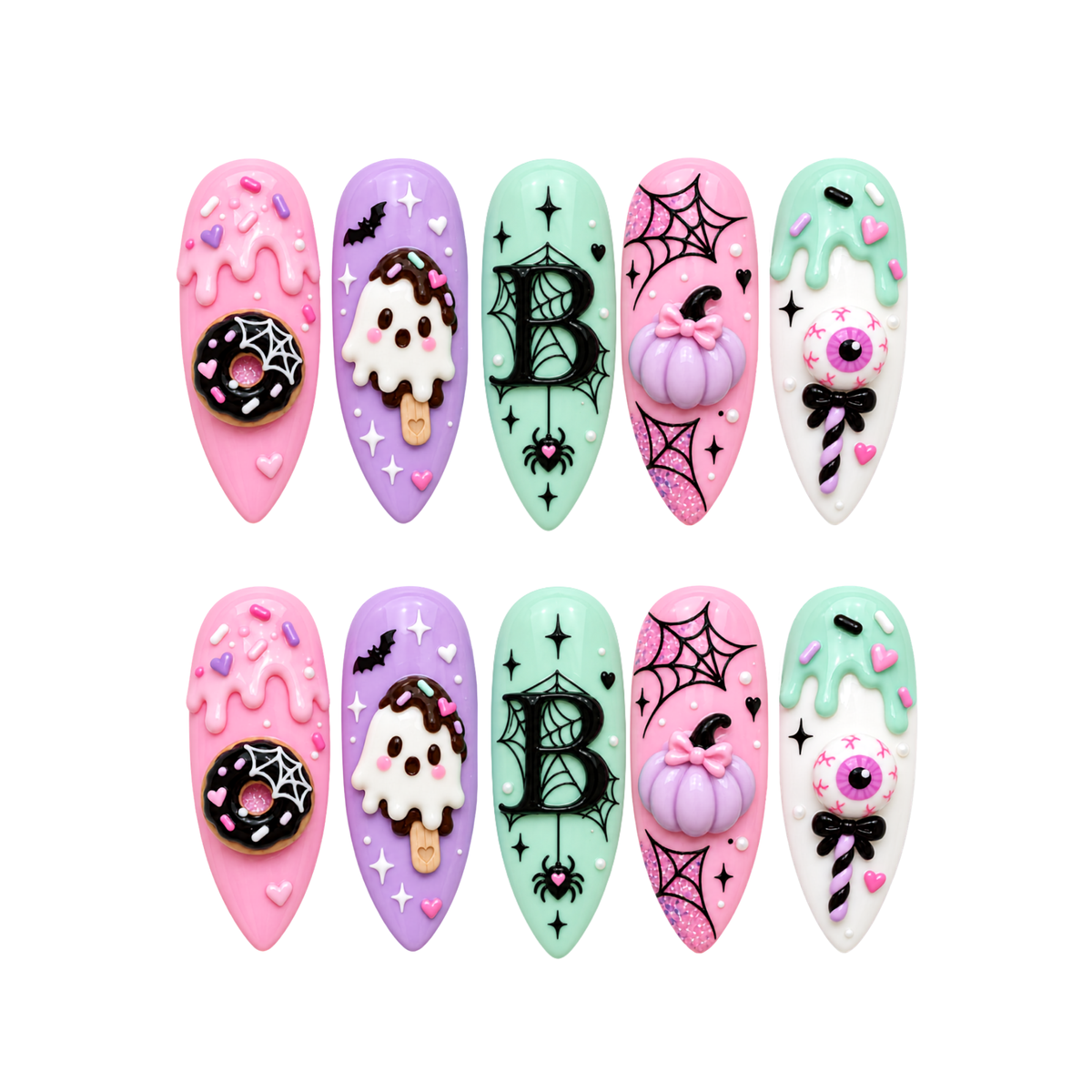 Spooky Cute - Personalized Press-On Nails