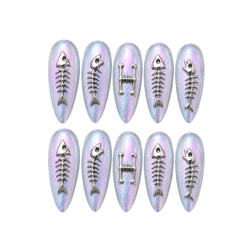Fish Skeleton - Personalized Press-On Nails
