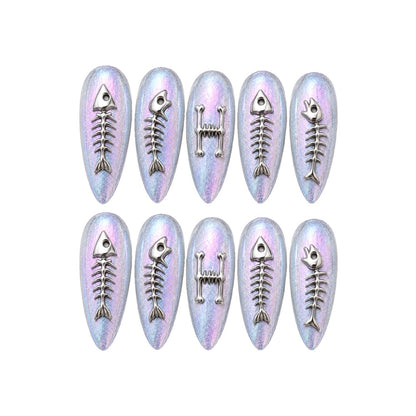 Fish Skeleton - Personalized Press-On Nails