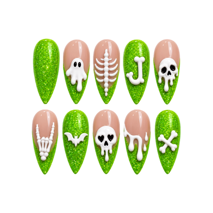 Skeleton - Personalized Press-On Nails