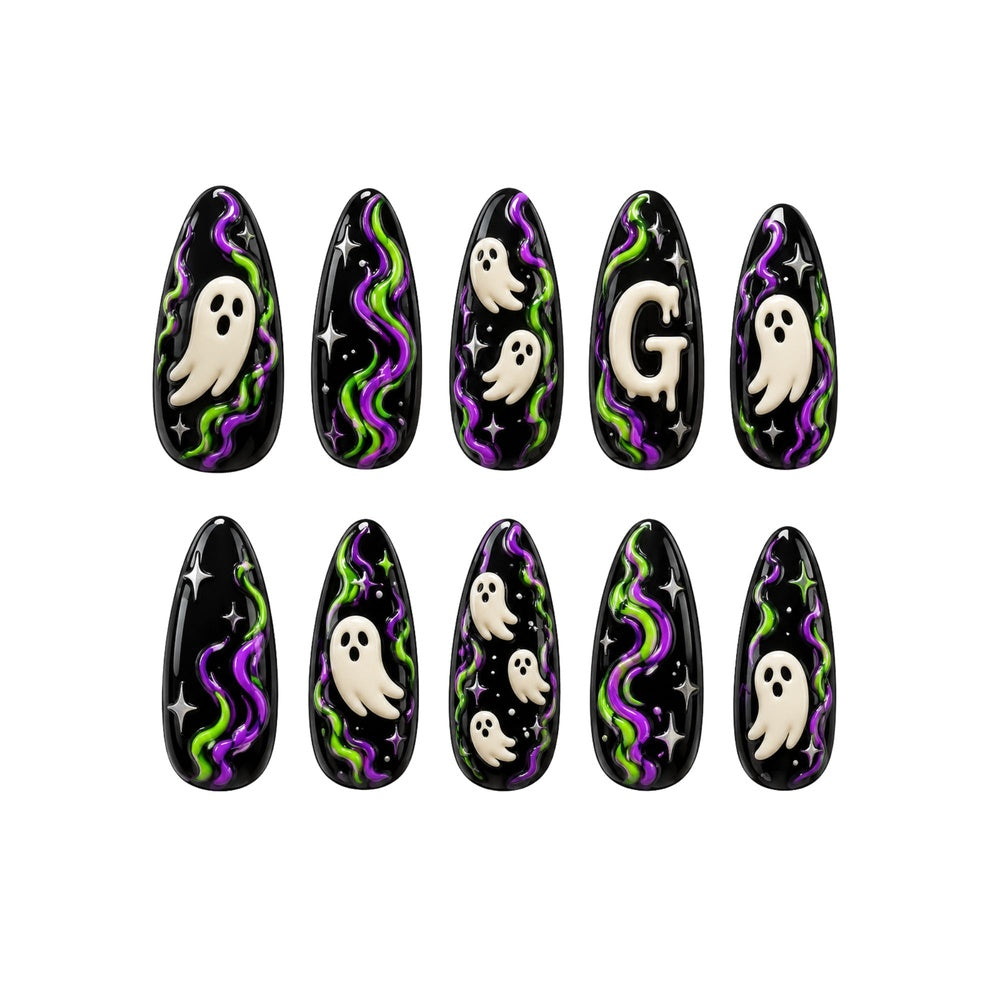 Cute Ghost - Personalized Press-On Nails