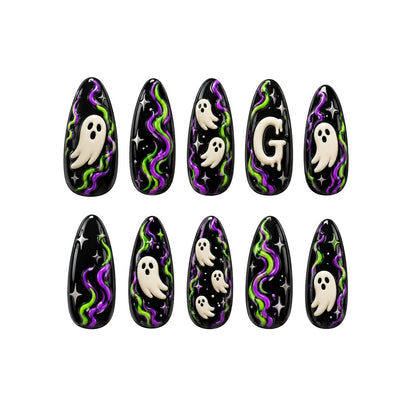Cute Ghost - Personalized Press-On Nails
