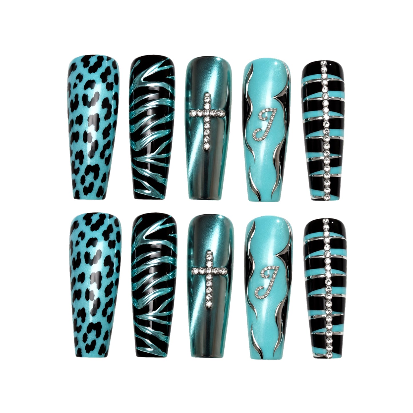 Gothic Christian - Personalized Press-On Nails