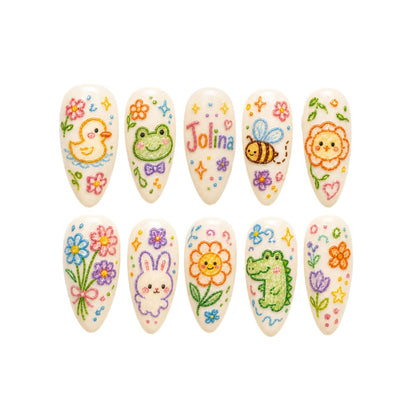 Back To School - Personalized Press-On Nails