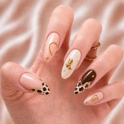 Western Bestie Babes – Personalized Press-On Nails