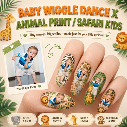 CUSTOMIZE YOUR BABY PRINTED ON NAILS