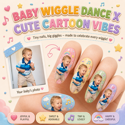 CUSTOMIZE YOUR BABY PRINTED ON NAILS