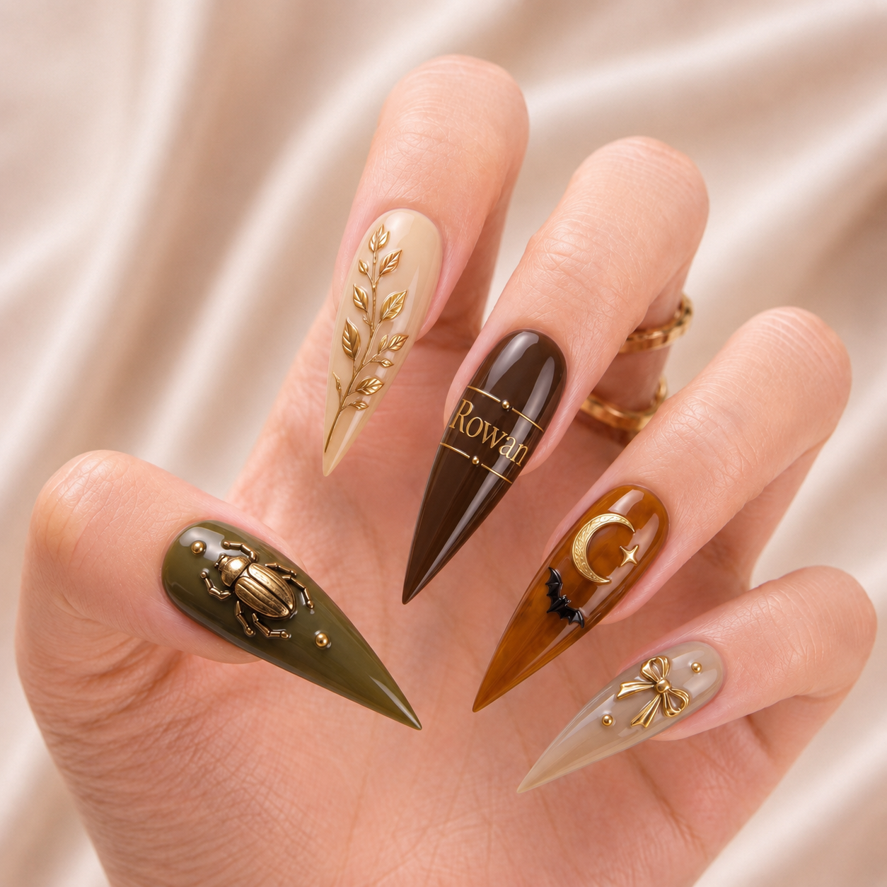 Olive Moon Curiosities - Personalized Press-On Nails