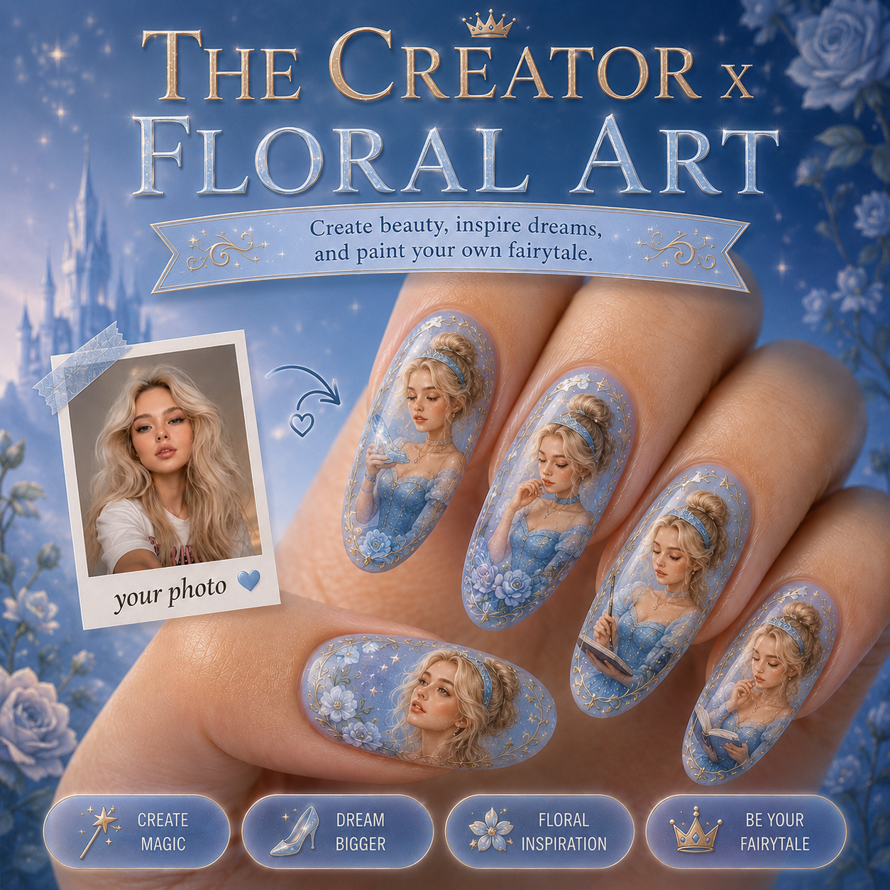CUSTOMIZE PRINCESS NAILS