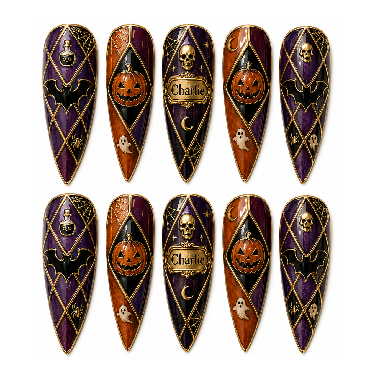 Cathedral of Shadows - Personalized Press-On Nails