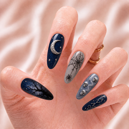 Midnight Moon Haunting - Personalized Press-On Nails