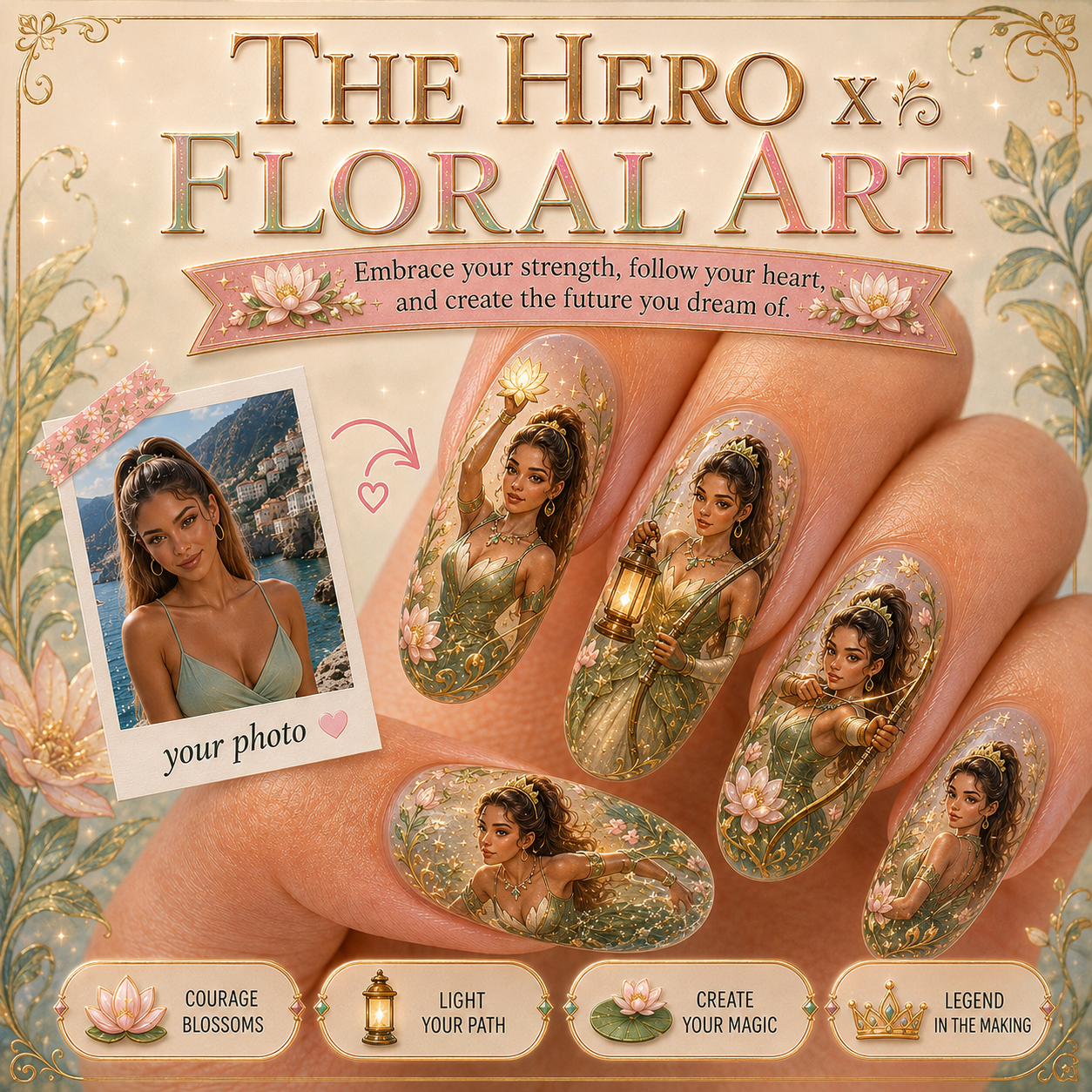 CUSTOMIZE PRINCESS NAILS