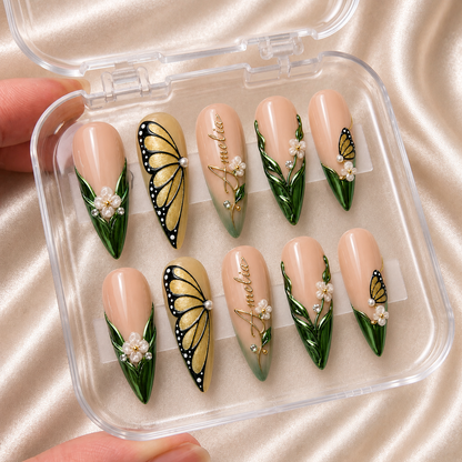 Jade Canopy - Personalized Press-On Nails