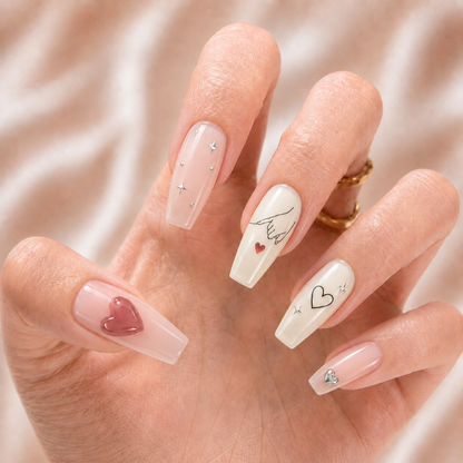 Pinky Promise Bestie Bond – Personalized Press-On Nails