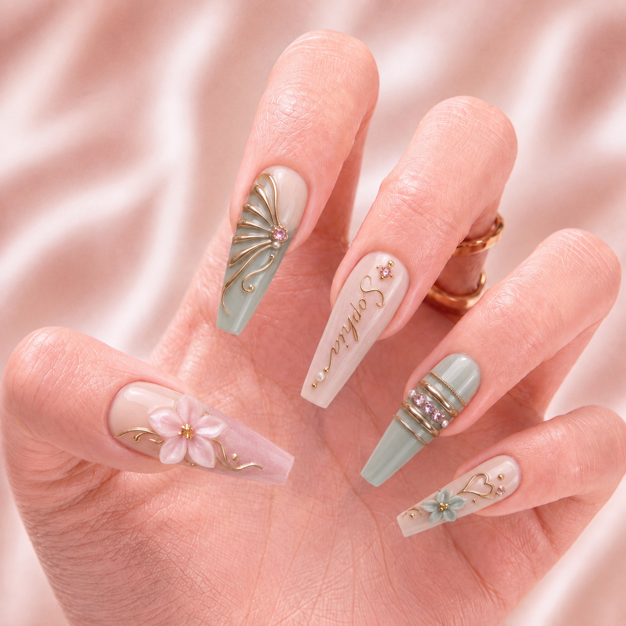 Blush Eden - Personalized Press-On Nails