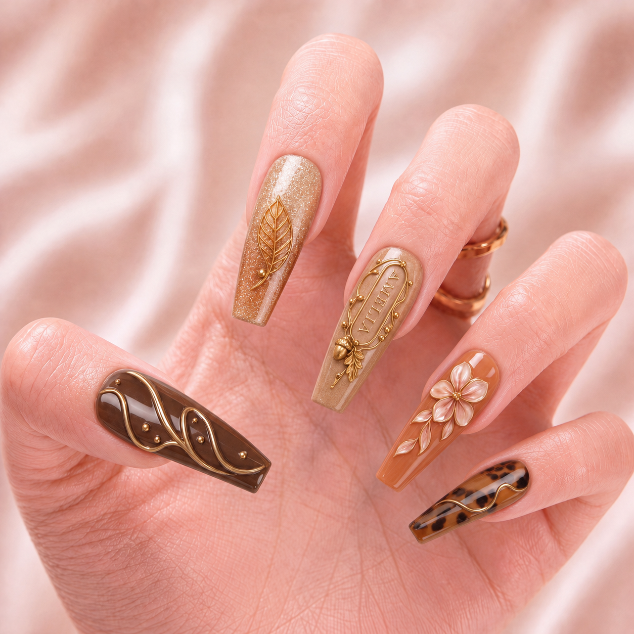 Amber Thicket - Personalized Press-On Nails