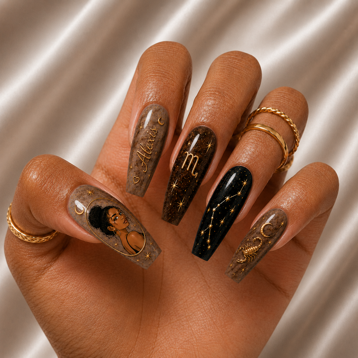 Astrology Zodiac - Personalized Press-On Nails