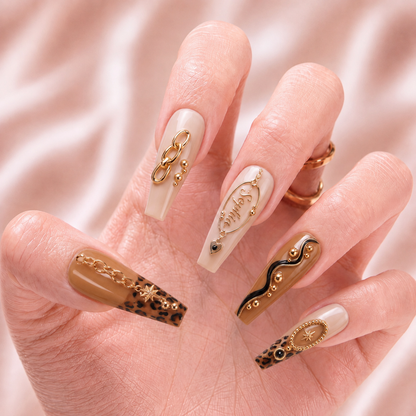 Black Heart Luxe - Personalized Press-On Nails