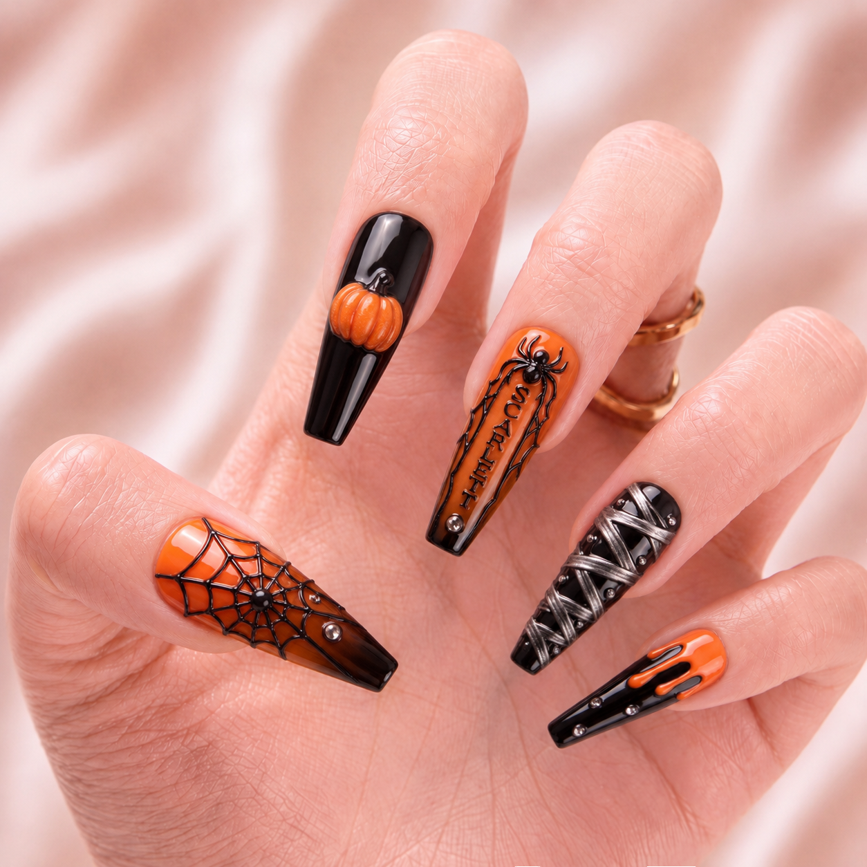 Webbed Magic - Personalized Press-On Nails