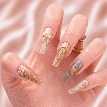 Soft Antler Charm - Personalized Press-On Nails