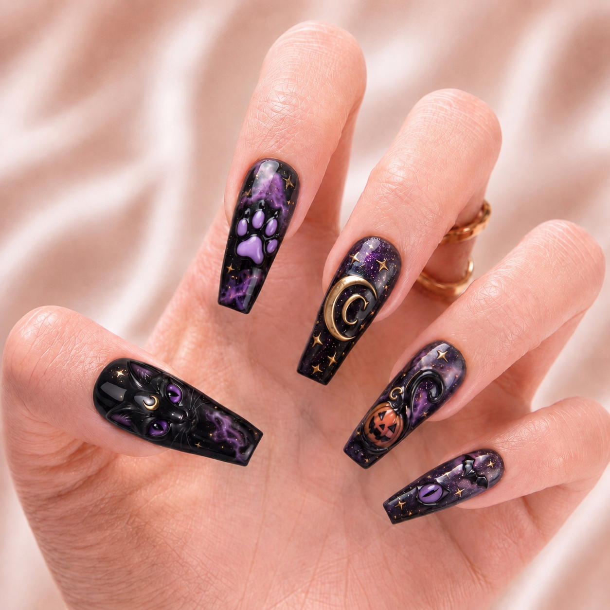 Midnight Familiar - Personalized Press-On Nails