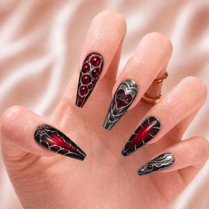 Bloodstone Veil - Personalized Press-On Nails
