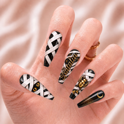 Mummy Wrap - Personalized Press-On Nails