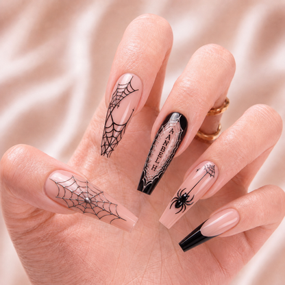 Midnight Spinner - Personalized Press-On Nails
