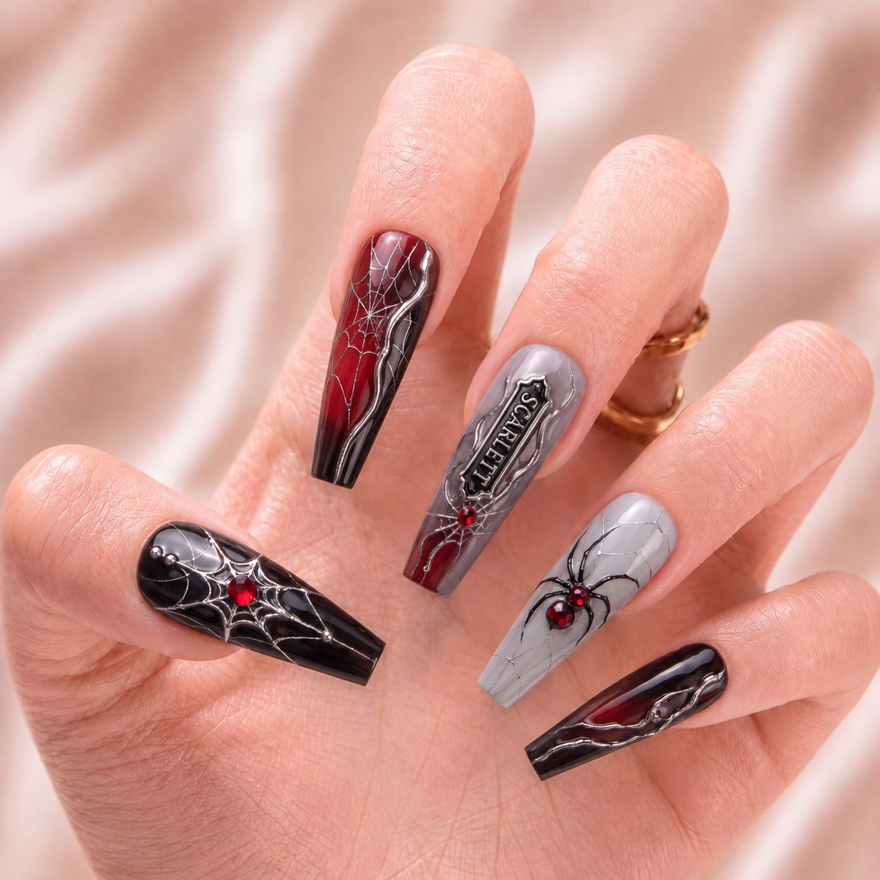 Velvet Venom - Personalized Press-On Nails
