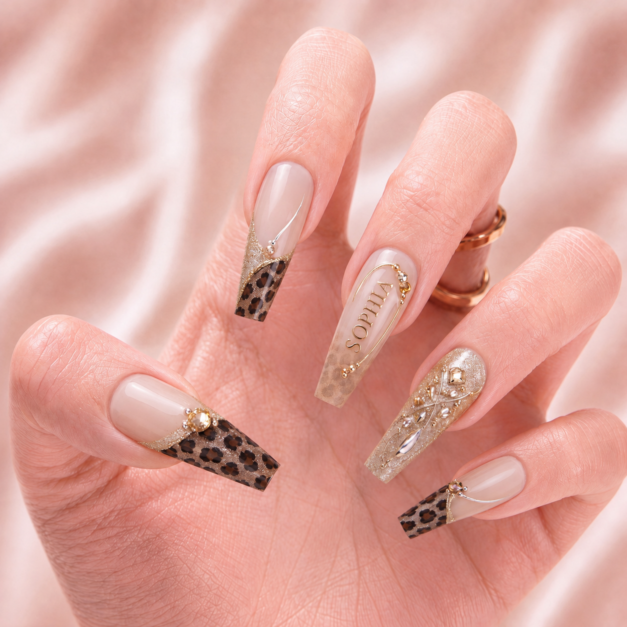 Safari Royale - Personalized Press-On Nails