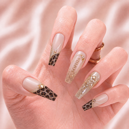Safari Royale - Personalized Press-On Nails
